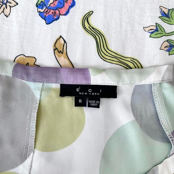 Green and purple polka dot skirt - Picture 5 of 5